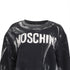 Women's Moschino Couture Logo Paint Accent Sweatshirt in Black Cotton