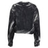 Women's Moschino Couture Logo Paint Accent Sweatshirt in Black Cotton