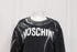 Women's Moschino Couture Logo Paint Accent Sweatshirt in Black Cotton