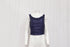 Women's Reformation Cowl Neck Crop Top in Blue Nylon