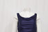 Women's Reformation Cowl Neck Crop Top in Blue Nylon