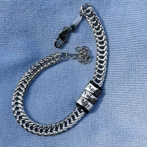 VVS Customized Dad's Bracelet with Kid's Name