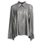 Women's Roland Mouret Button Down Blouse in Silver Polyamide