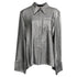Women's Roland Mouret Button Down Blouse in Silver Polyamide
