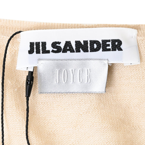 Women's Jil Sander V-Neck Sweater in Beige Cashmere