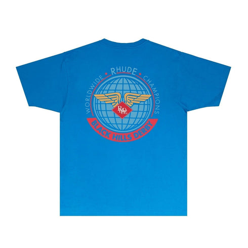 Rhude T-shirts Printed Trendy Pure Cotton