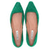 Women's Aquazzura Maia Ballet Flats in Green Suede