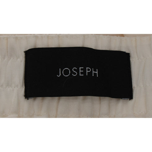 Women's Joseph High-Rise Straight-Leg Trousers in White Silk