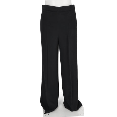 Women's Joseph High-Rise Straight-Leg Trousers in Black Viscose
