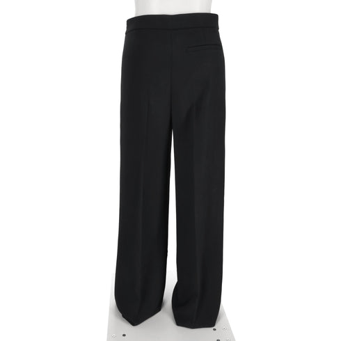 Women's Joseph High-Rise Straight-Leg Trousers in Black Viscose