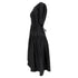 Women's Ulla Johnson Cintia Puffed Sleeve Midi Dress in Black Cotton