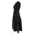 Women's Ulla Johnson Cintia Puffed Sleeve Midi Dress in Black Cotton