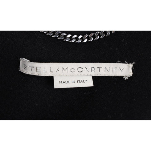 Women's Stella Mccartney Hidden Buttoned Coat in Black Wool