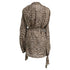 Women's Zimmermann Suraya Leopard-Print Off-Shoulder Dress in Brown Silk
