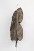 Women's Zimmermann Suraya Leopard-Print Off-Shoulder Dress in Brown Silk