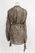 Women's Zimmermann Suraya Leopard-Print Off-Shoulder Dress in Brown Silk