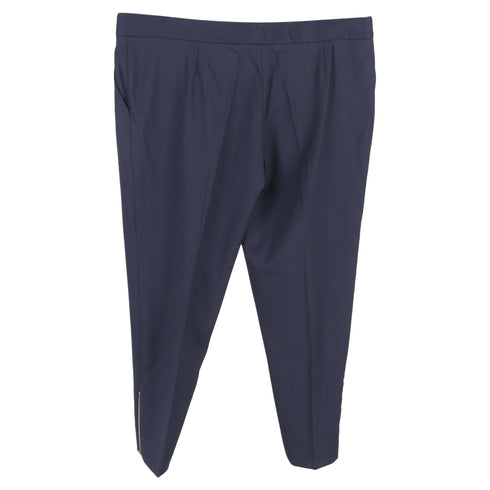 Women's Stella Mccartney Single-Breasted Blazer and Trousers Suit in Navy Blue Wool