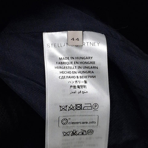 Women's Stella Mccartney Single-Breasted Blazer and Trousers Suit in Navy Blue Wool