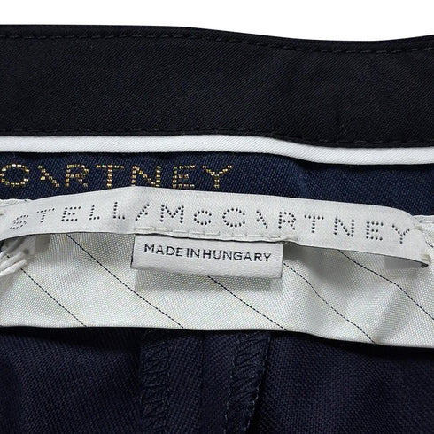Women's Stella Mccartney Single-Breasted Blazer and Trousers Suit in Navy Blue Wool