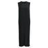 Women's Joseph ribbed-Knit Sleeveless Midi Dress in Black Viscose