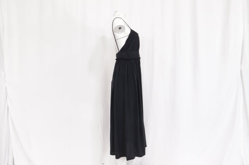 Women's Ulla Johnson Freya Cut Out Accent Midi Dress in Black Cotton