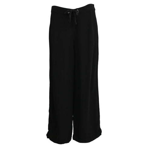 Women's A.P.C. Drawstring Pants in Black Polyester