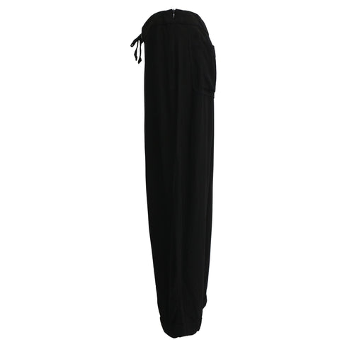 Women's A.P.C. Drawstring Pants in Black Polyester