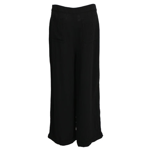 Women's A.P.C. Drawstring Pants in Black Polyester