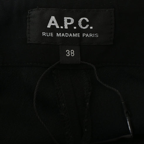Women's A.P.C. Drawstring Pants in Black Polyester
