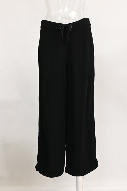 Women's A.P.C. Drawstring Pants in Black Polyester