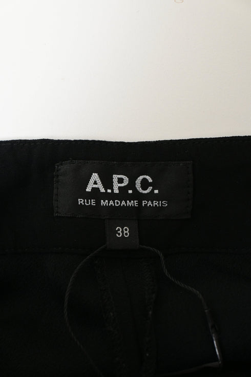 Women's A.P.C. Drawstring Pants in Black Polyester