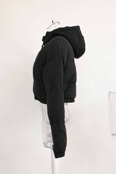 Women's The North Face Hydrenalite City Down Hooded Parka in Black Nylon