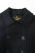 Women's Vivienne Westwood Double-Breasted Peacoat in Black Wool