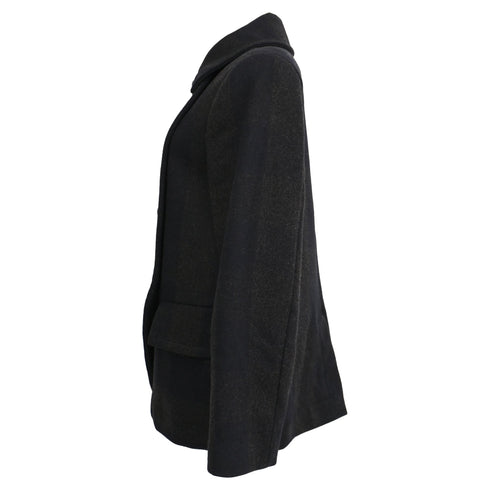 Women's Vivienne Westwood Double-Breasted Peacoat in Black Wool