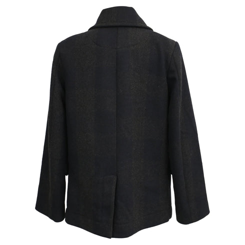Women's Vivienne Westwood Double-Breasted Peacoat in Black Wool