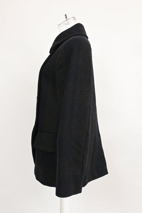 Women's Vivienne Westwood Double-Breasted Peacoat in Black Wool