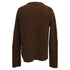 Men's Jil Sander Knitted Round Neck Sweater in Brown Alpaca Wool