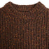 Men's Jil Sander Knitted Round Neck Sweater in Brown Alpaca Wool