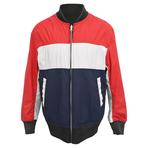 Men's Comme Des Garçons Reversible Bomber Jacket in Multicolor Polyester