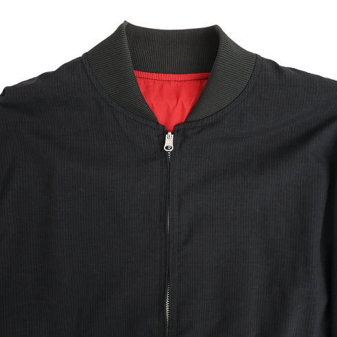 Men's Comme Des Garçons Reversible Bomber Jacket in Multicolor Polyester