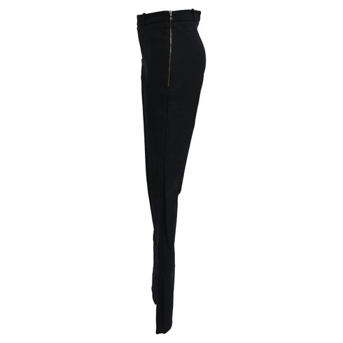 Women's Roland Mouret High-Rise Skinny Trousers in Black Wool