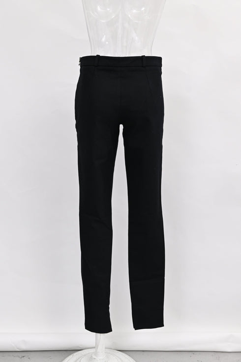 Women's Roland Mouret High-Rise Skinny Trousers in Black Wool