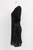 Women's Erdem Aliya Floral-Lace Mini Dress in Black Polyester