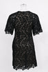 Women's Erdem Aliya Floral-Lace Mini Dress in Black Polyester
