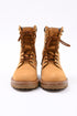 Men's Celine Kurt Leather-Trimmed Boots In Brown Nubuck
