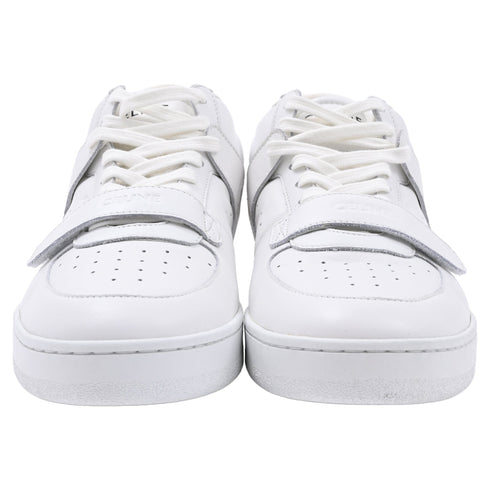 Men's Celine High Top CT. 02 Mid Sneakers in White Leather