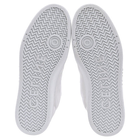 Men's Celine High Top CT. 02 Mid Sneakers in White Leather