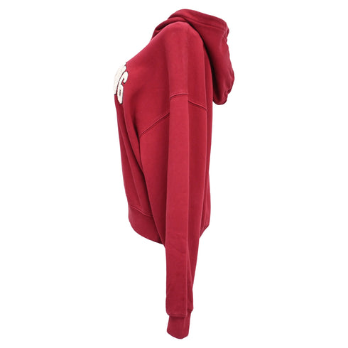Women's Anine Bing Alec Hoodie in Red Cotton
