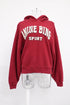 Women's Anine Bing Alec Hoodie in Red Cotton