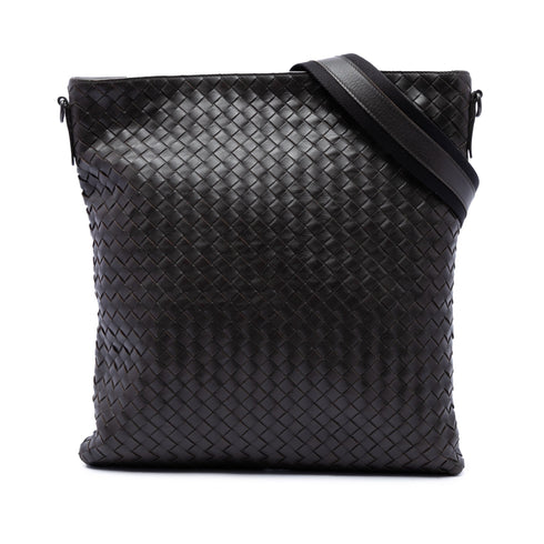 Flat Messenger Bag Intrecciato Nappa Medium